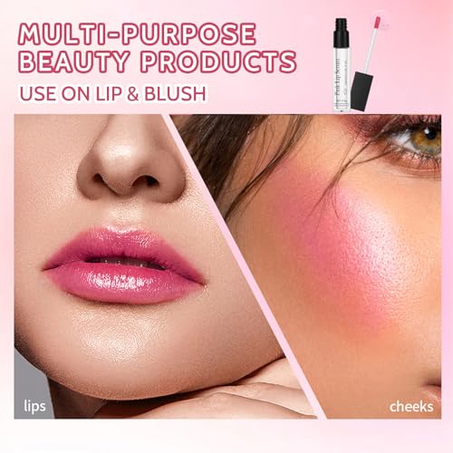 Lip Plumper - Natural Lip Plumper And Lip Care Serum, Pink Lip Gloss, Tinted Lip Balm, Moisturizing Repair Lip Gloss, Hydrating & Reduce Fine Lines, Nourishing Repair Lip Oil - Image 5