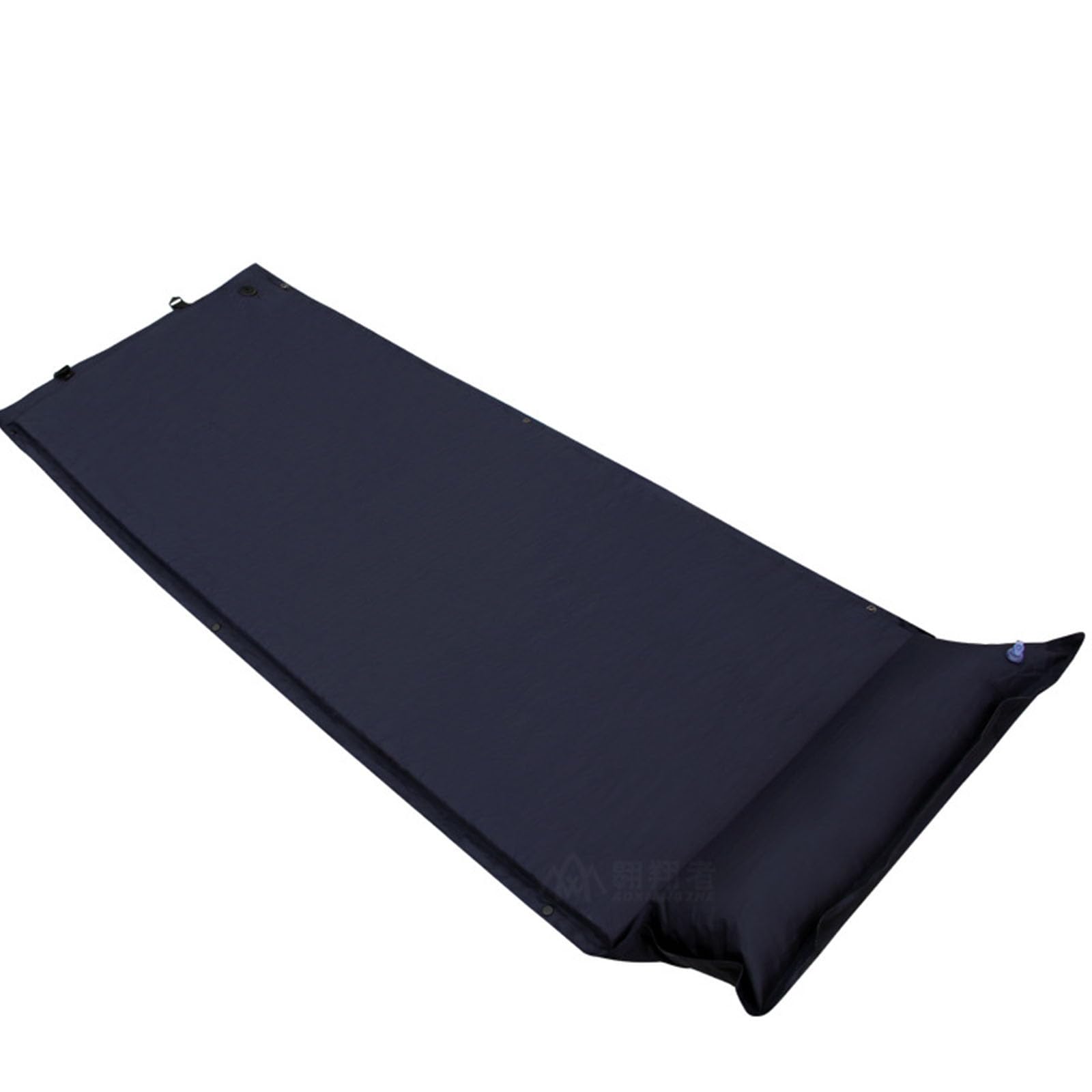 Coussin Gonflable Automatique avec Oreiller, Coussin Gonflable de Repos d'urgence pour Camping en Plein air, Hauteur du Cou réglable, Bleu foncé