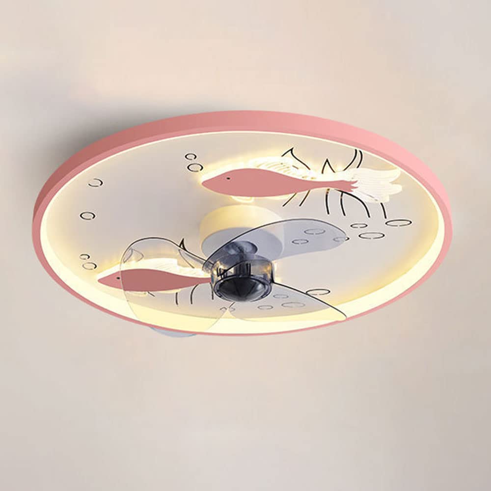 Plafonnier avec ventilateur muet doté d'un éclairage continu de 80W pour la chambre