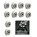 Creality 3D Printer Clear Polycarbonate V Slot Wheel Plastic Pulley Linear Bearing for Creality CR-10,CR-10S,S4,S5Ender/Ender 3 Pro,CR-10S Pro 3D Printer (Pack of 10)