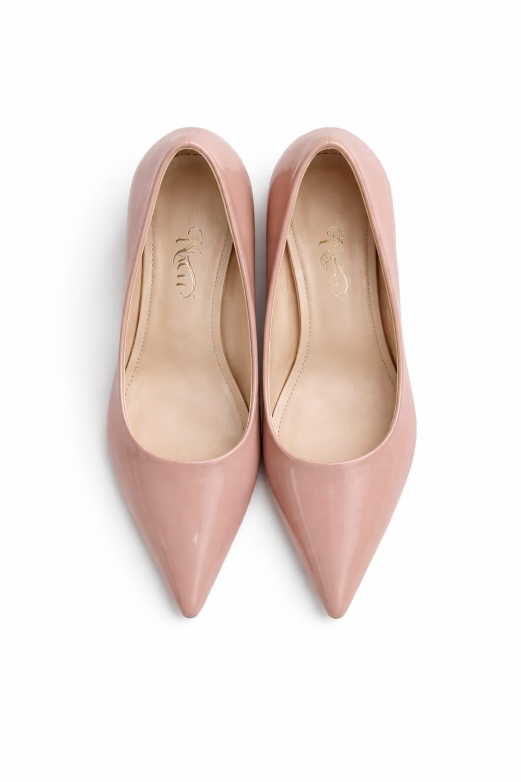 nacyy Women Stylish Pointed Toe Heels Outer Rexin and TPC Sole Sandals Open Toe Slip On Footwear Pink Size 7 India UK Fit System-picture-15