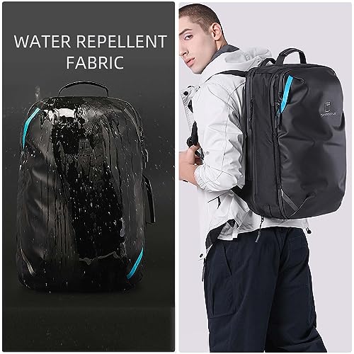 Image of TANGCORLE Travel Carry on Backpack, Extra Large Expandable 45L Backpack for Flight approved, 17.3 inch Laptop with USB Charging Port Backpacks, Water Resistant Computer Business Backpack for Men & Women