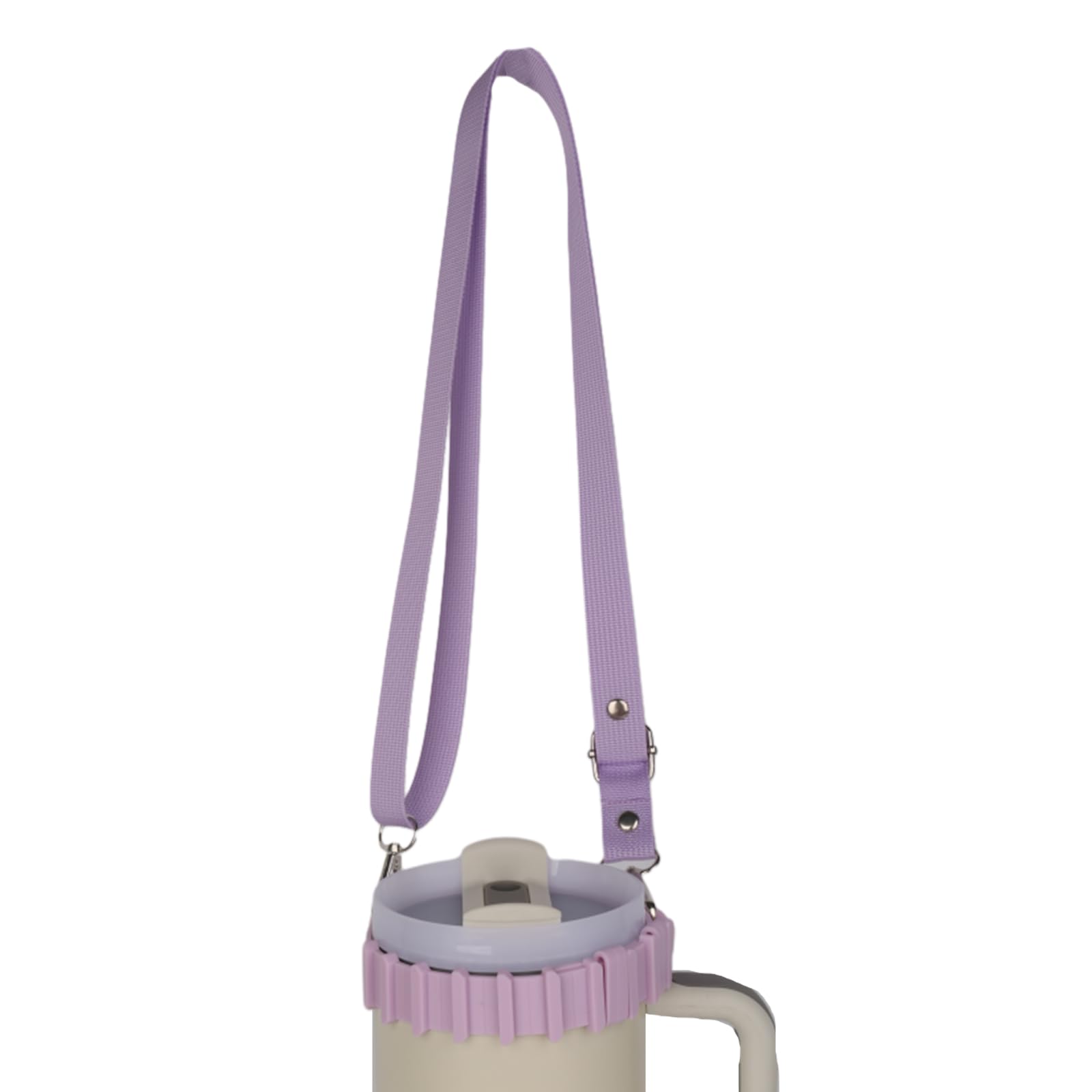 Kalttoy Purple Water Bottle Handle With Shoulder Strap Water Bottle Lanyard Strap For Traveling Camping (Bottles Not Included) Holder