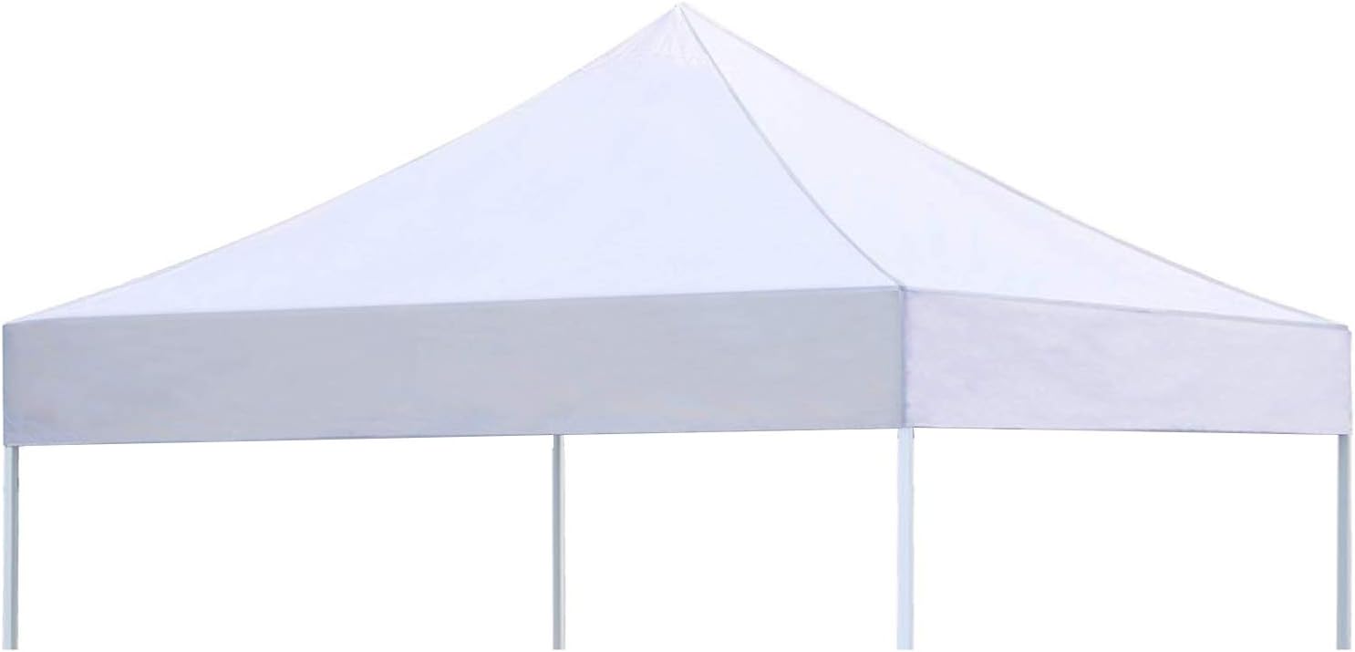CRINEX 10x10 White Canopy Replacement Top, Instant EZ Pop Up Canopy Top Cover, Patio Pavilion Gazebo Sunshade Tent Oxford Cover Outdoor, The Best 800D Material, 100% Waterproof and 100% UV Resistant