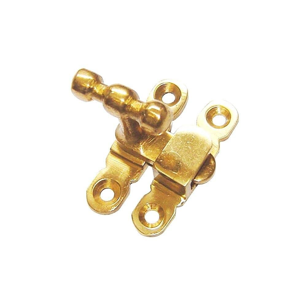 Showcase Cupboard Cabinet Door Solid Catch Fastener 50mm - Polished Brass