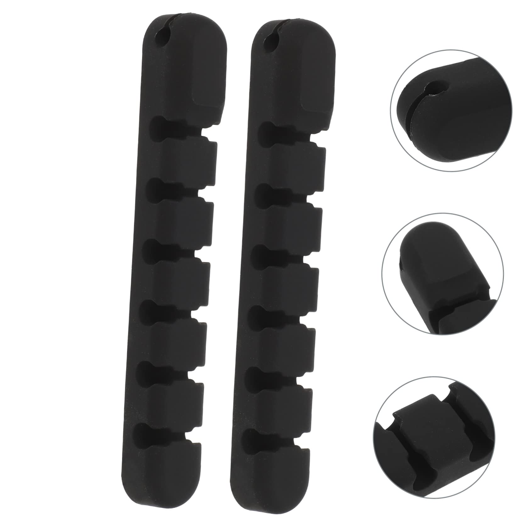 SOLUSTRE 10 Stk Veranstalter Kabelclips Für Stecker Kabelhakenhalterung Klemmen Für Elektrische Kabel Kabelhalter Schreibtisch Drahthalter Für Kabel Einfach Büro Kieselgel Datenleitung