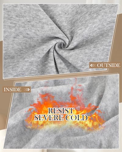 12 Pack Men's Thermal Underwear Sets Long Underwear Fleece Lined Top Bottom Base Layer for Cold Weather,Homeless2