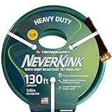 Teknor Apex Neverkink 130ft Garden Hose, 8615-130, Heavy Duty Hose Reel Garden Hose, 5/8-Inch by 130-Feet