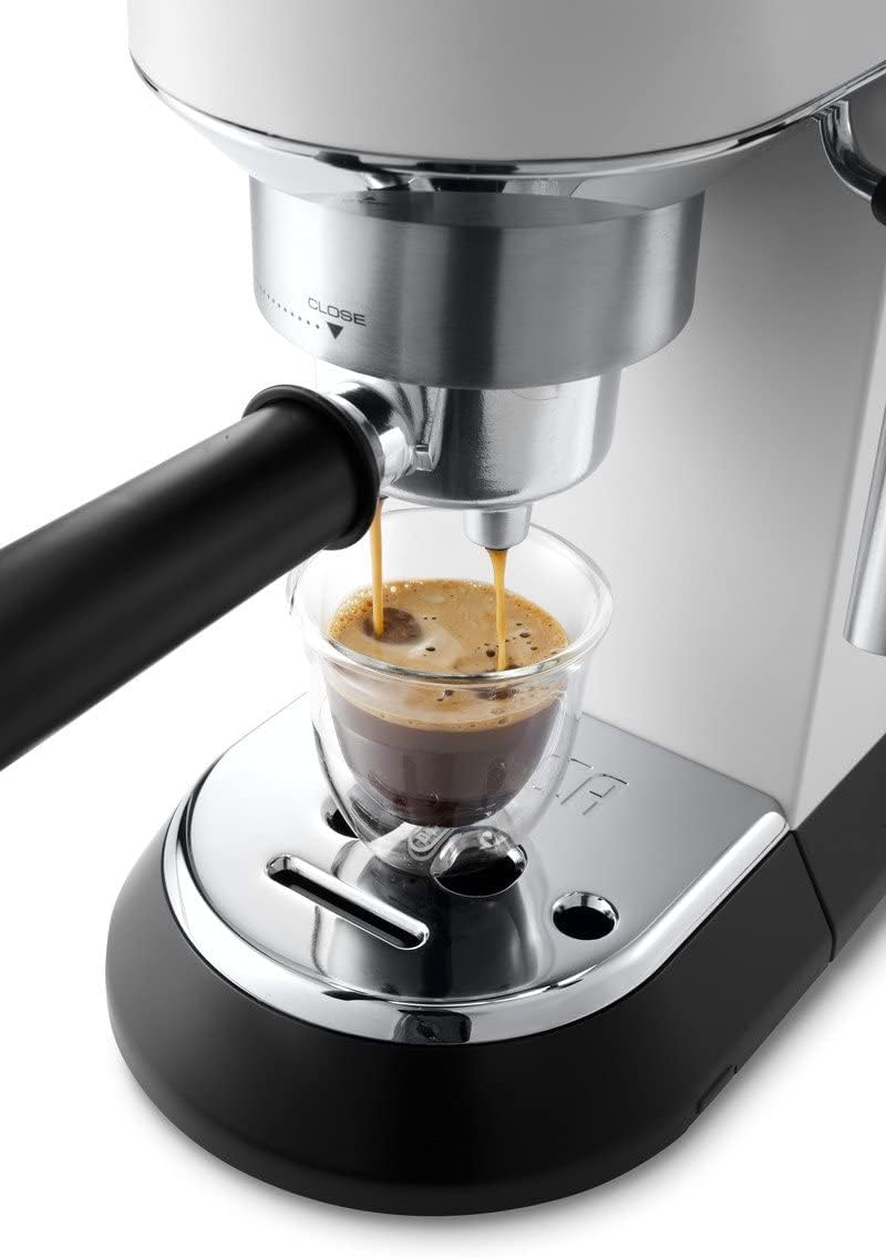 DeLonghi Dedica EC685.W Macchina da Caffè Espresso Manuale e Cappuccino, Caffè in Polvere o in Cialde E.S.E. DLSC500 ECODECALK Decalcificante Macchine Caffè Ecologico, Materie Prime Naturali