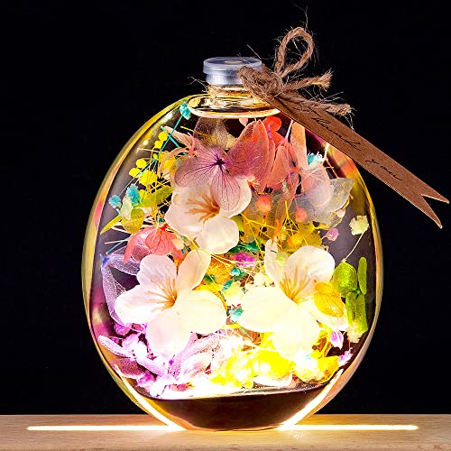 ハーバリウム LED台座 ラッピング 付き (さくら)