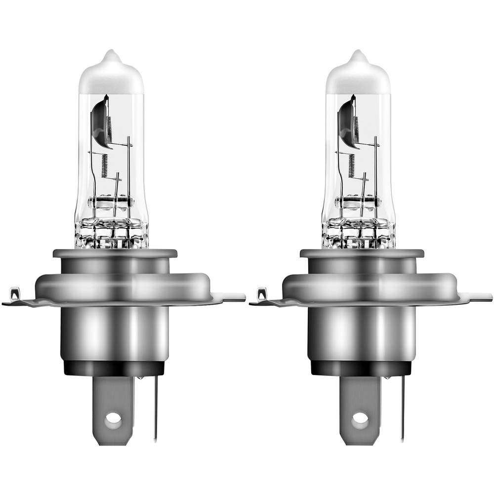 OSRAM NIGHT BREAKER SILVER H4, +100% more brightness, halogen headlamp, 64193NBS-HCB, 12V, passenger car, duo box (2 lamps)