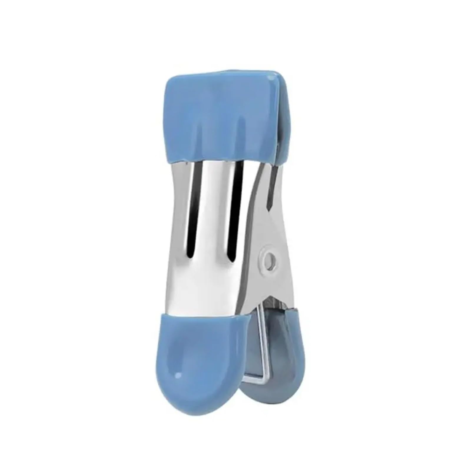 50Pcs Traceless Clips Heavy Duty Pants Clip For Photo Drying Clothesline Laundry Sock Stainless Steel Clothes Peg(Blue)