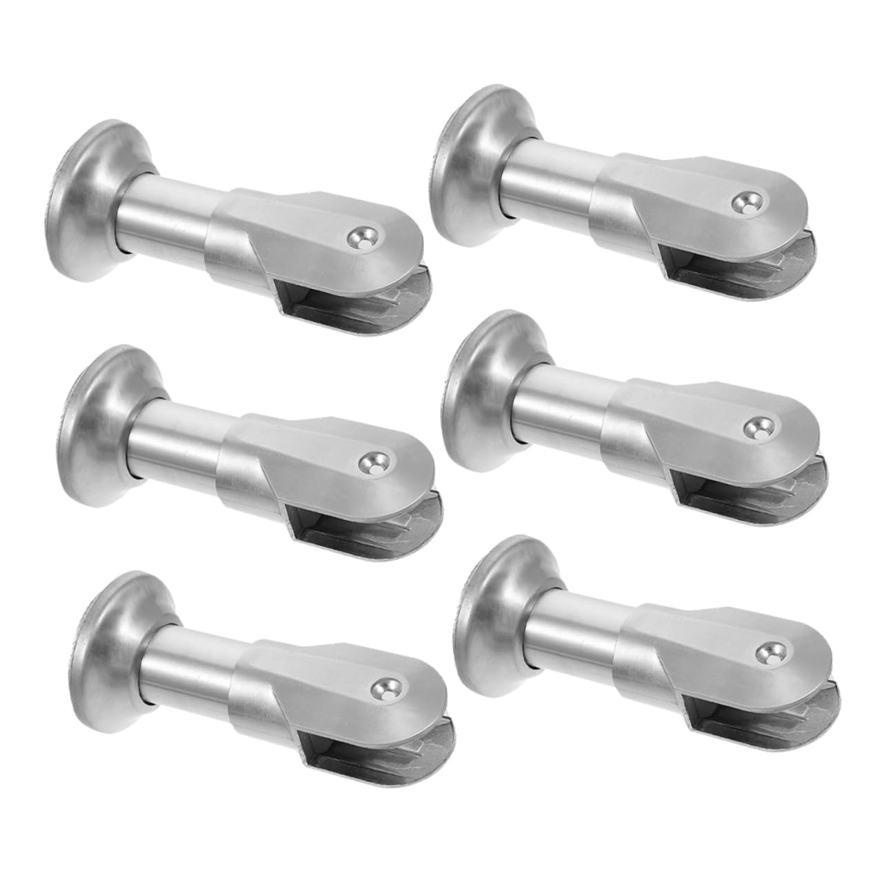 FONDOTIN Toilet Partition Foot Stainless Steel Partition Bracket Strong Bearing Capacity