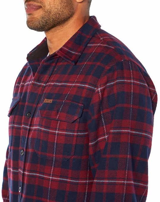 Orvis Winter Flannel Button Down Shirt (as1, Alpha, s, xx_l, Regular, Regular, Sangria Plaid, X-Large) - Image 2