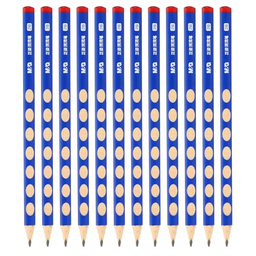 Lápices de grafito 2B M&G madera azul x12 miniatura 1