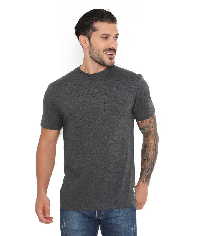 Image of Rivolta Men's Solid Regular Fit T-Shirt