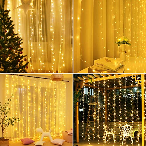 Fairy Lights Curtain Indoor, hepside Light Curtain 300 LED Curtain Fairy Lights with 8 Light Models - Image 4