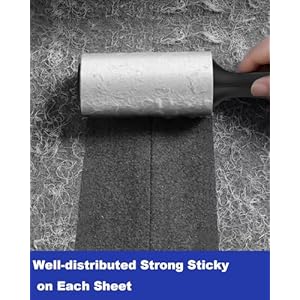 Lint Rollers for Pet Hair, Extra Sticky Sheets Pet Hair Remover Roller,Pet Hair Lint Remover for Clothes Sofa Furniture Carpet,Cats Dogs Hair Removal (2 Handles with 6 Roller Refills)