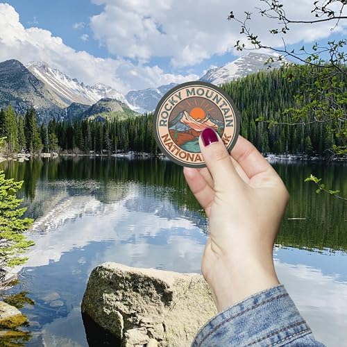 Image of 156 Pcs National Parks Sticker Pack, Outdoor Nature Camping Hiking Inspired Waterproof Vinyl Decals for Water Bottles Laptop Car, Mountains Travel Adventure Parks Stickers
