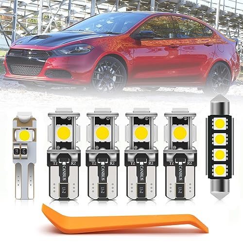 Kit de 11 bombillas LED interiores para Dodge Dart 2013-2016 miniatura 1