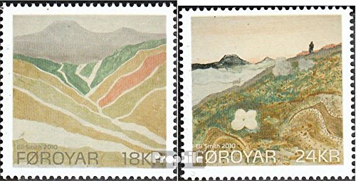 Sellos de colección Islas Feroe 2010 serie completa Prophila paisajes nórdicos
