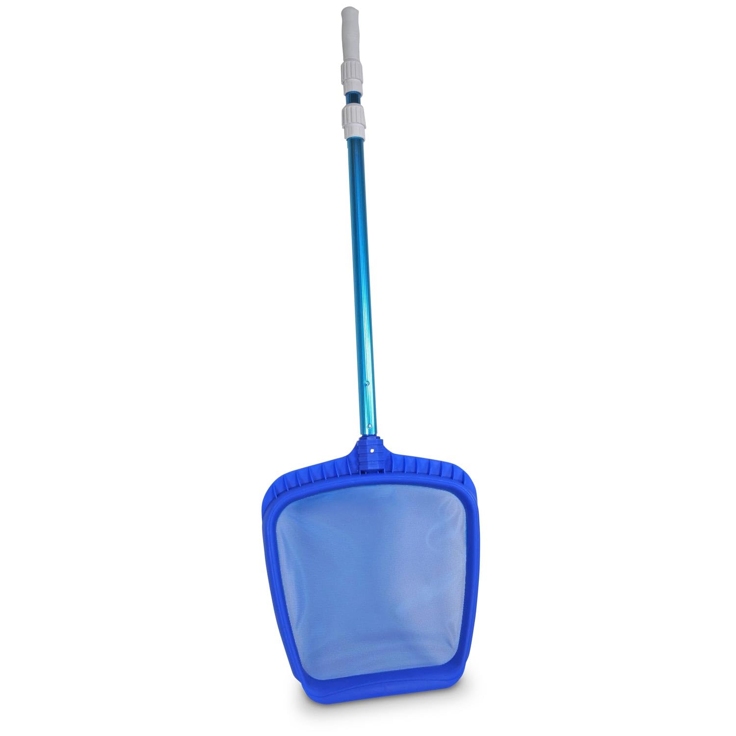 Boden- und Laubkescher Set inkl. Teleskopstange 60–180 cm - Poolkescher mit tiefem & flachem Netz - stabiles Aluminium - perfekt für Pool Teich & Schwimmbecken