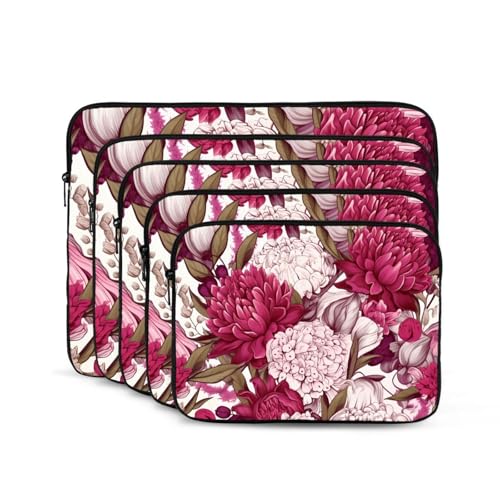 Open Moonflower Laptop Sleeve Case 12 Inch Suitable for Notebook Computer Tablet Traveling Carrying Simple Case2