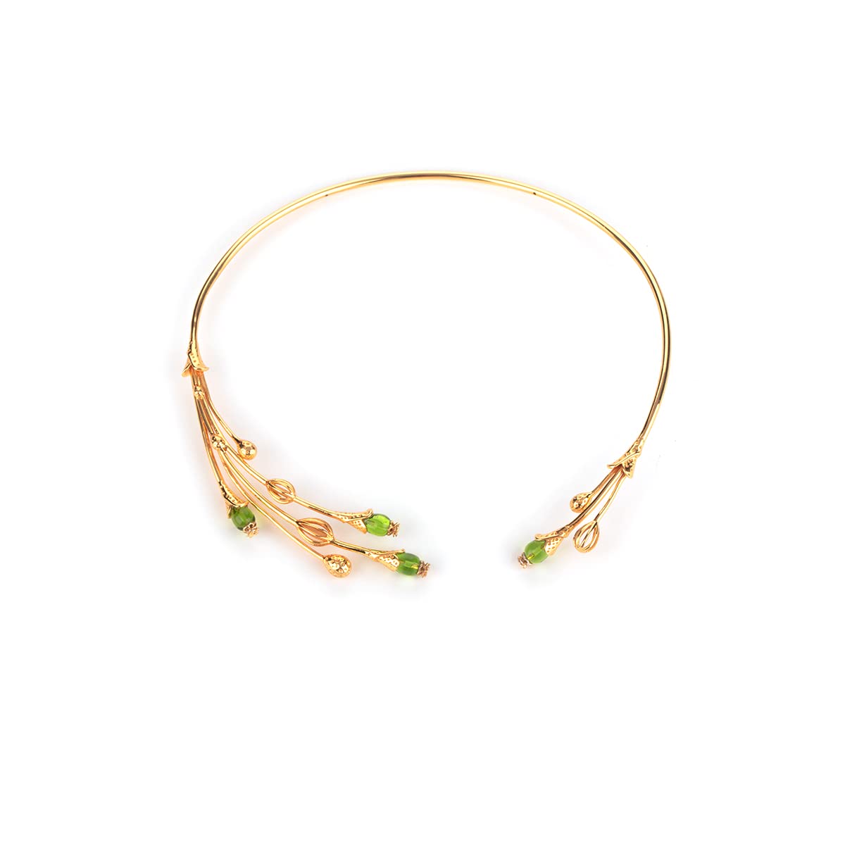 Shayaby CaratLane Saguaro Bloom Necklace in Gold Plated 925 Silver