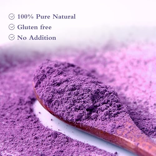 NutraBloom Purple Sweet Potato Powder, 8 Oz, Natural Food Coloring, Ube Powder, Rich Anthocyanin Superfood for Baking, Smoothies - Image 2