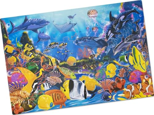 Melissa & Doug Underwater Ocean Floor Puzzle, 48 pc Jumbo...