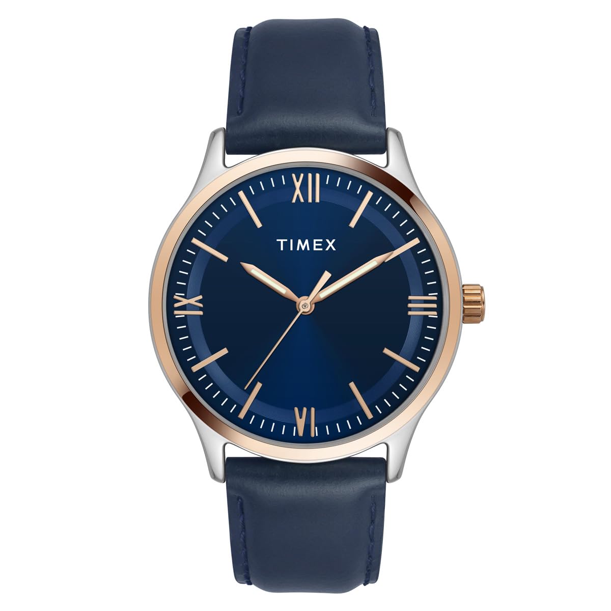 TIMEX Men Blue Round Analog Brass Dial Watch- TW0TG6520 (B0CJYB693W) Amazon Price History, Amazon Price Tracker