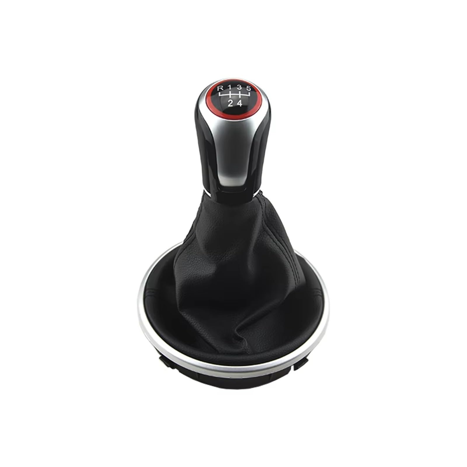 EFDDTBHE Compatible with Skoda for Fabia 2 for Roomster 2007-2014 Gear Shift Knob 5/6 Speed Lever Change Knob Gaiter Boot Cover Car Styling Shifter Handle(5 Speed)