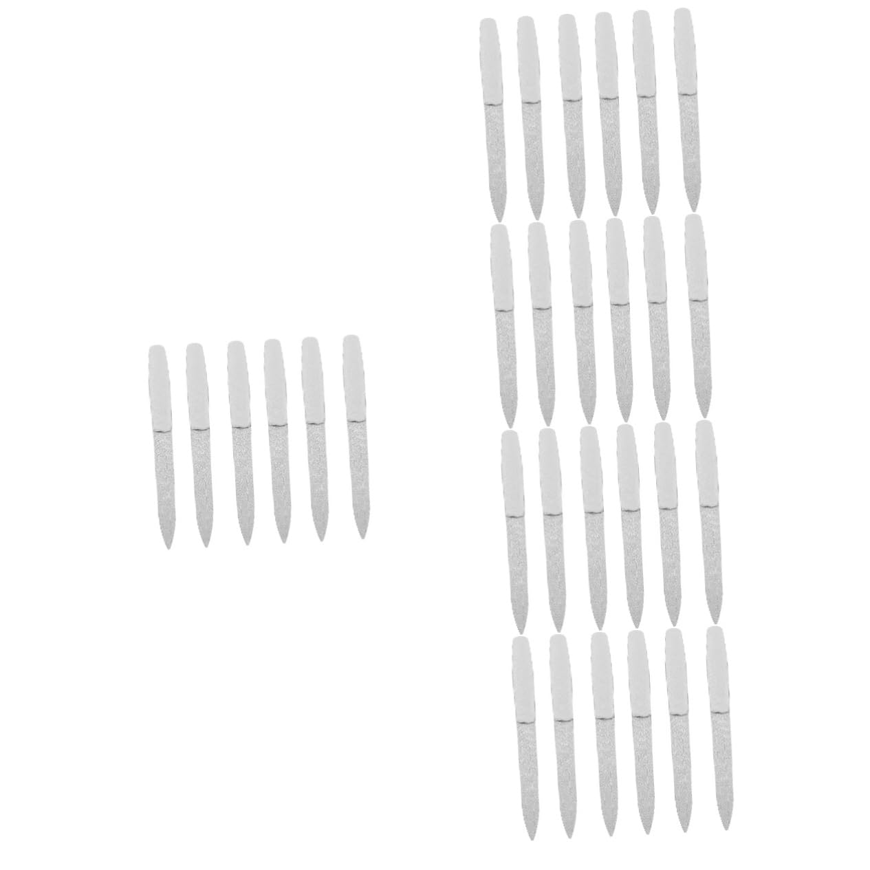 Healvian 30piezas Limas De Uñas De Acero Inoxidable Herramientas De Manicura Duraderas y Resistentes Incluye Estuche Para Uso Personal y Profesional