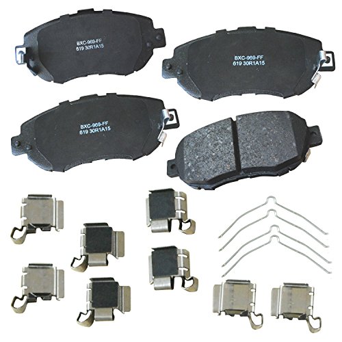 Image of Bendix Premium SBC619 Ceramic Front Brake Pads for Lexus GS300 2005-1993, GS400 2000-1998, GS430 2005-2001, IS300 2005-2001, SC430 2010-2002, Toyota Supra 1998-1993