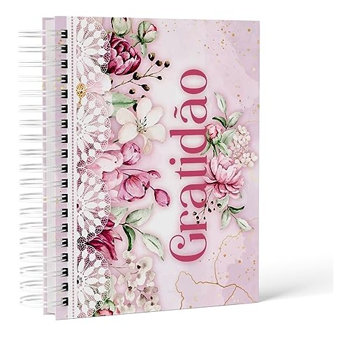 Caderno Diário Da Gratidão Floral Rosas