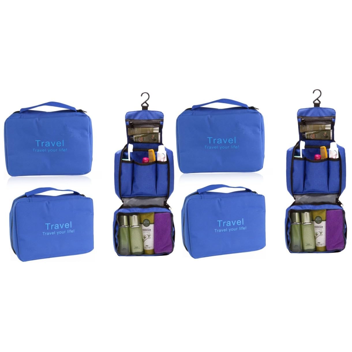 Didiseaon 2 Pezzi Borsa Organizer Da Viaggio Per Cosmetici Borsa Da Toilette Appesa Dimensioni Compatte Per Cosmetici Biancheria Intima Calzini