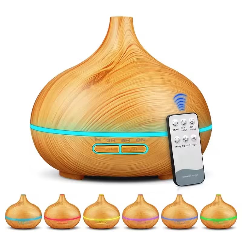 Umidificatore e Diffusore di Aromi ad Ultrasuoni con Timer...