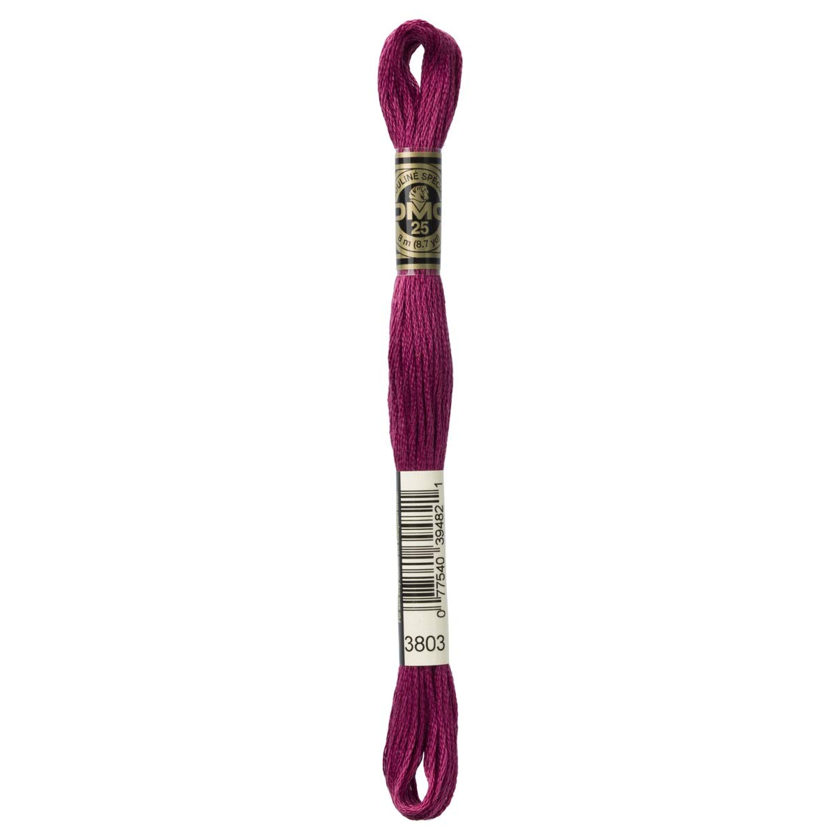 DMC Embroidery Floss Mouline Stranded Cotton Thread for Hand Embroidery and Sewing - Colour No: 3803-4 x 8m Skeins — image 1