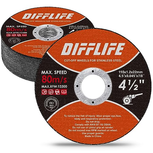 DIFFLIFE Cut-Off Wheels Cutting Wheel Disc 4-1/2
