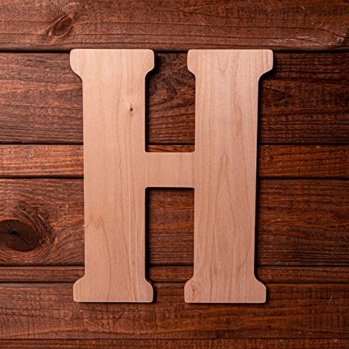 Unfinishedwoodco 23-Inch 23In Vintage Wood, Unfinished Letter H #TOP1