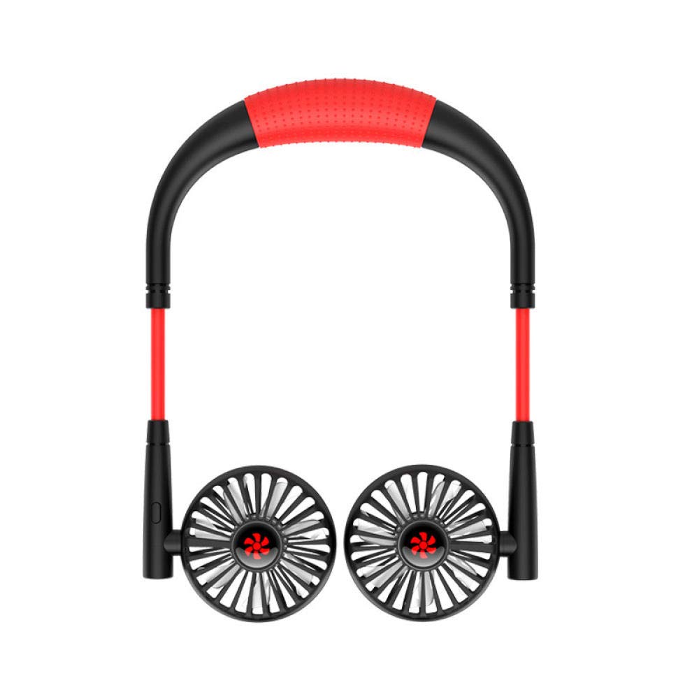UDPOIUYT Wearable Cooling Fan, Summer Hanging Sports Neck Fan Wearable USB Outdoor Multicolor
