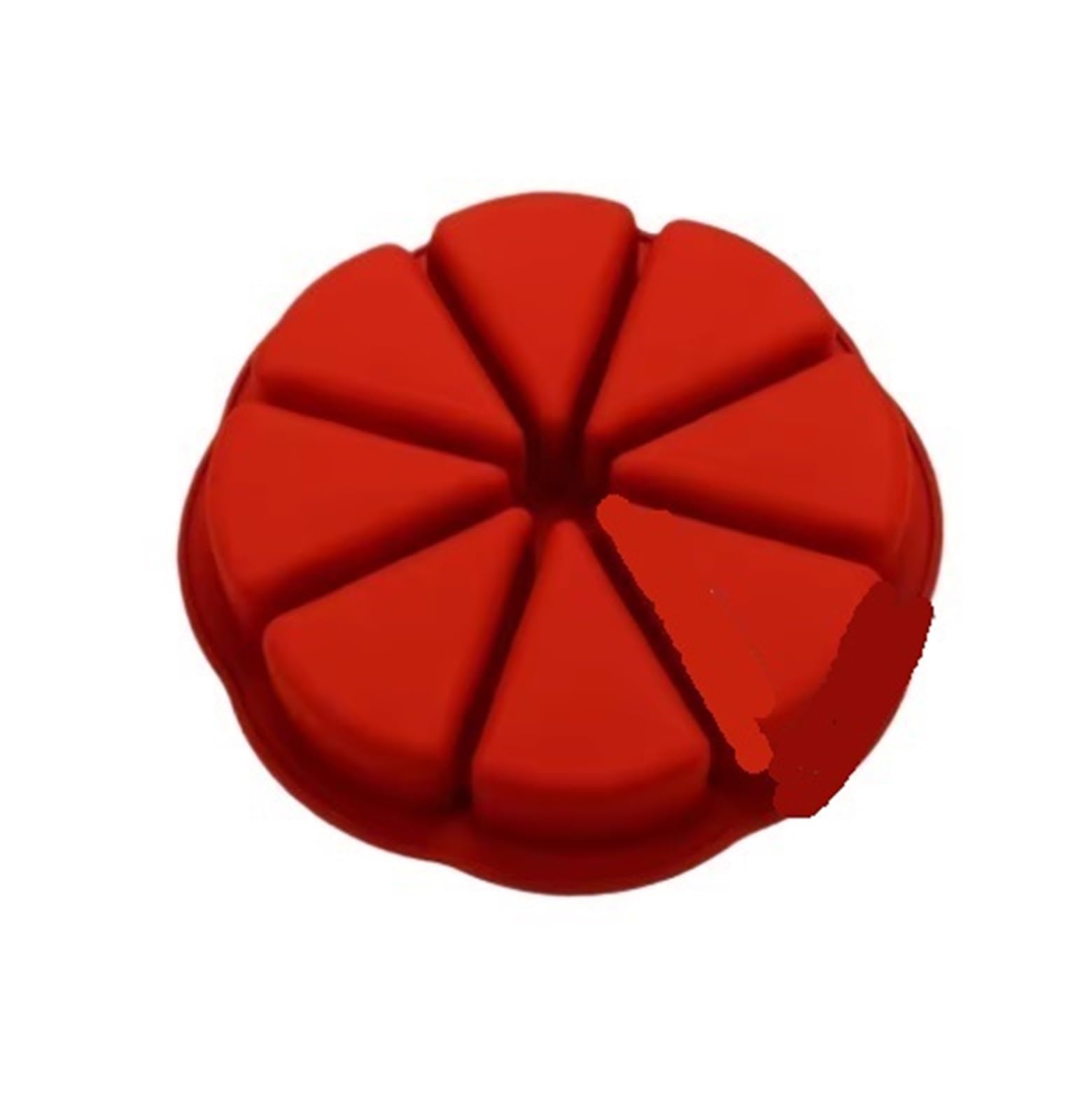 2 moldes de silicona for hornear pasteles con 8 rejillas y forma triangular for pan maíz para Pasteles(Red)