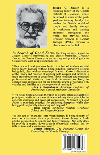 In Search Of Good Form: Gestalt Therapy With Couples And Families (Gestalt Institute Of Cleveland Book Series) #TOP1