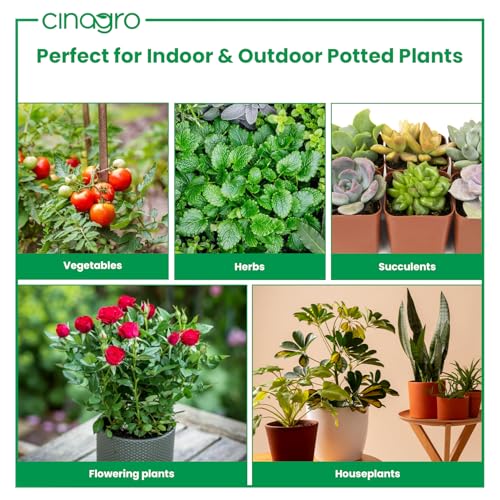 Image of Cinagro Plant Food Fertilizer Sticks Pack of 20, Natural Magic for Plants | Multi-Purpose Natural Growth Booster, For Flowers, Fruits & Leafy Plants