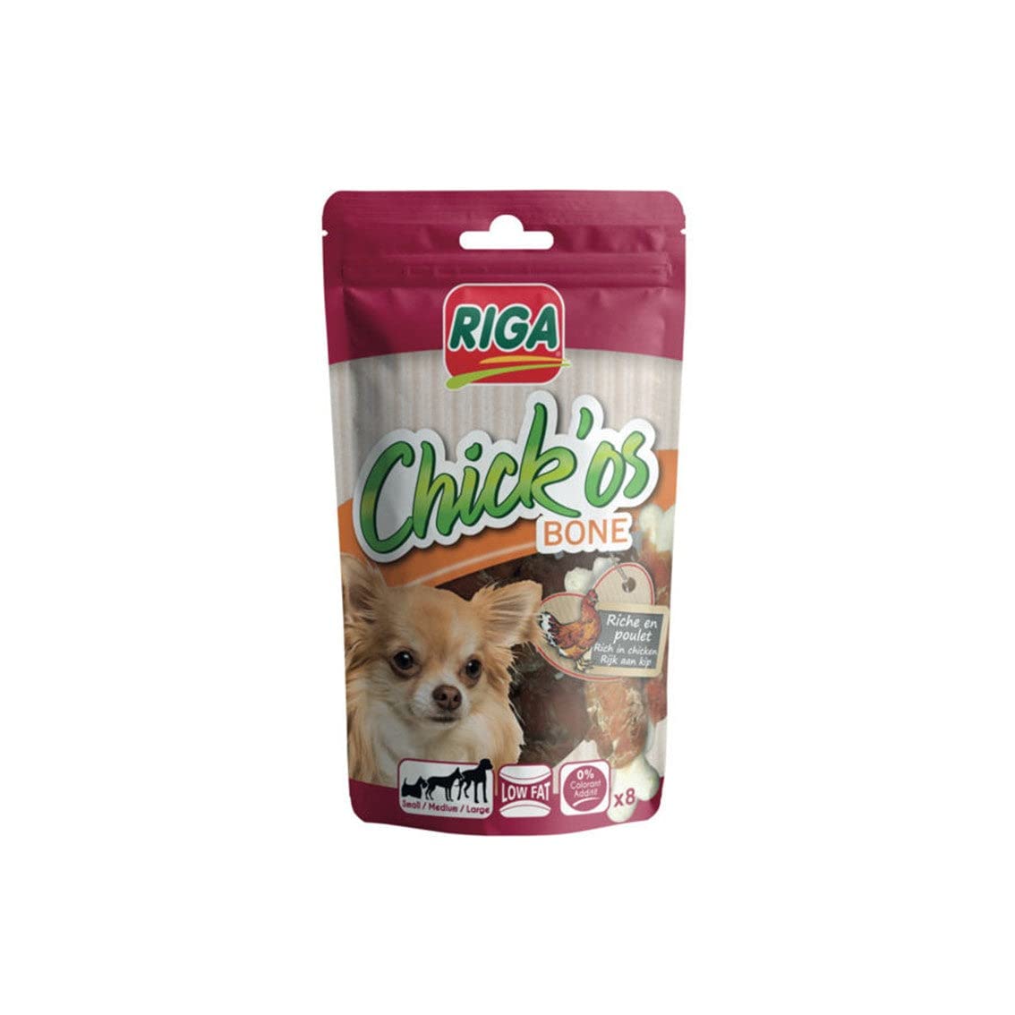 RIGA CHICKOS BONE X8 80g