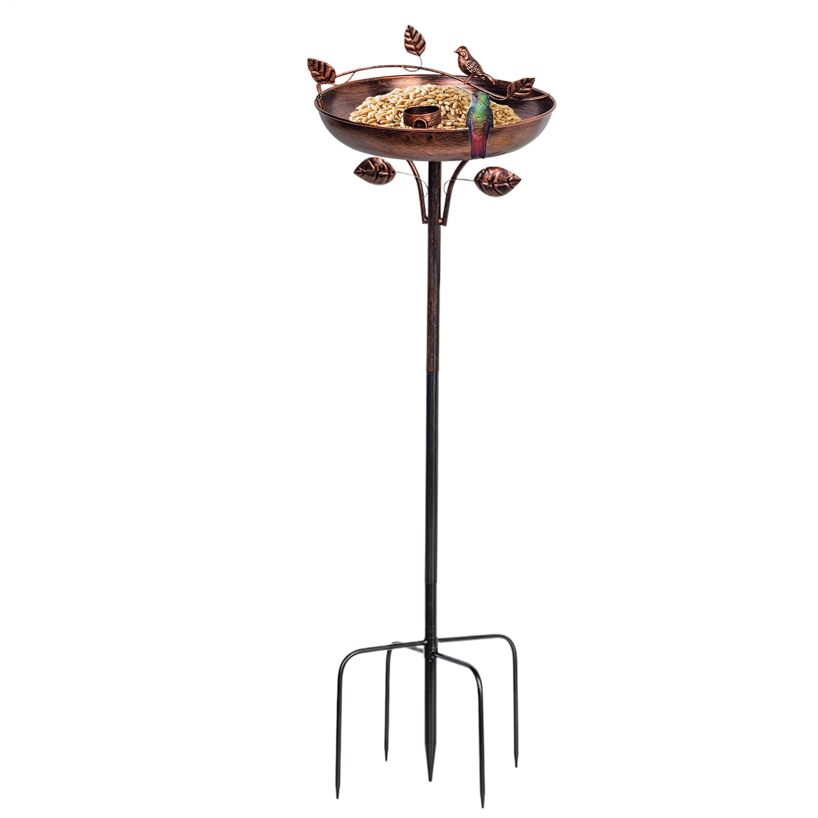 Bain d'oiseaux extérieur env. 100 cm de haut bain d'oiseaux en métal