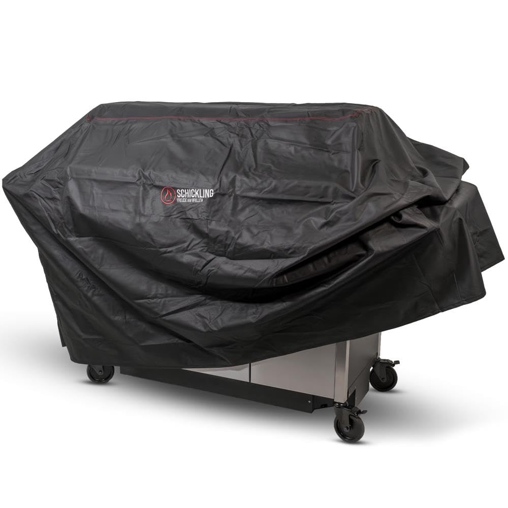 Schickling Grillabdeckung Wetterfest XXL - Abdeckhaube Grill - Wasserdichte Grillhaube - BBQ Cover - 125(H) x 69(T) x 194(B) cm - UV Beständig - Material PVC 600D - Passend für Big Rocket & Profistar