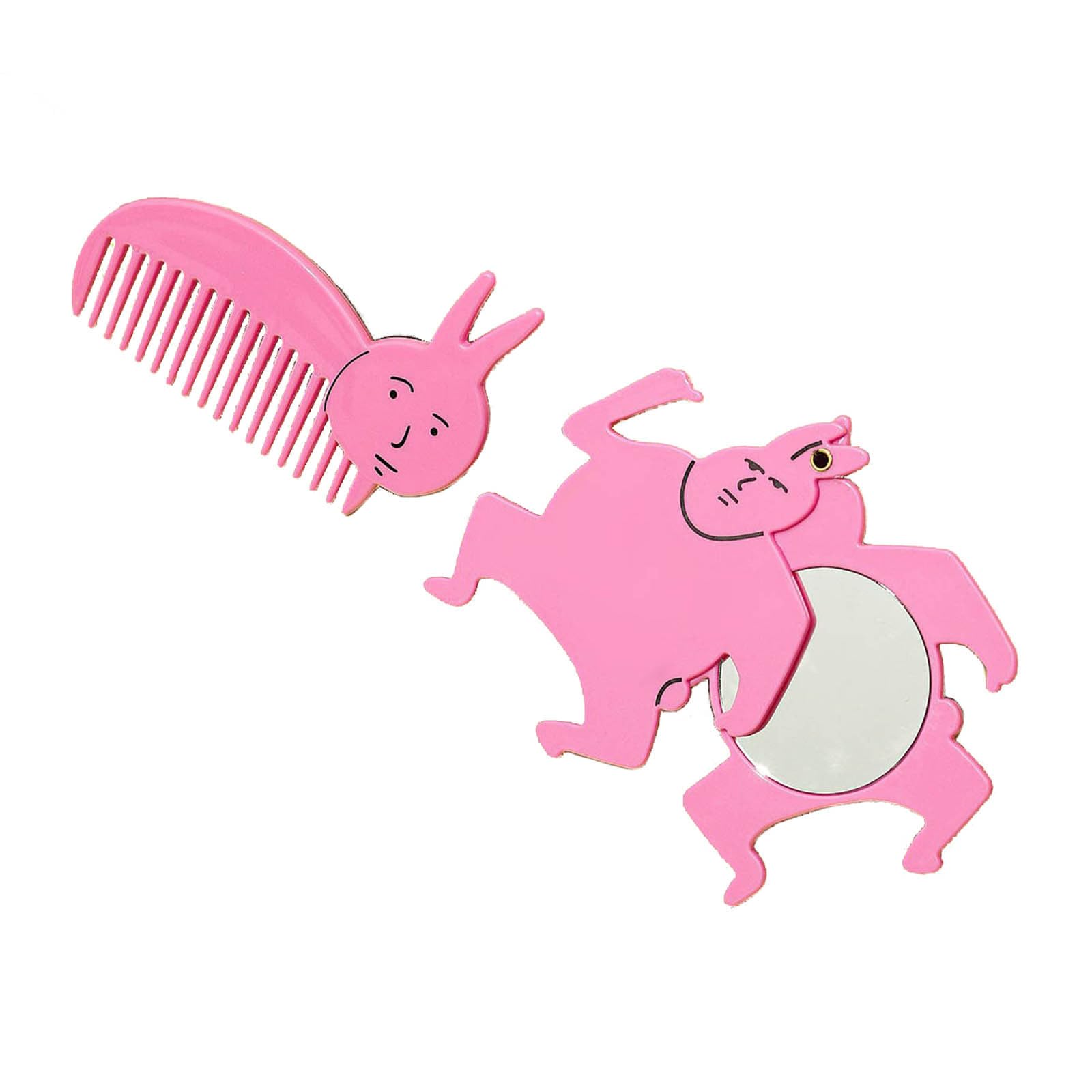 YZYDF Funny and Comb Set Cute Acrylic Accessories Acrylic Material Cute Keyring for Makeup and Hair Styling