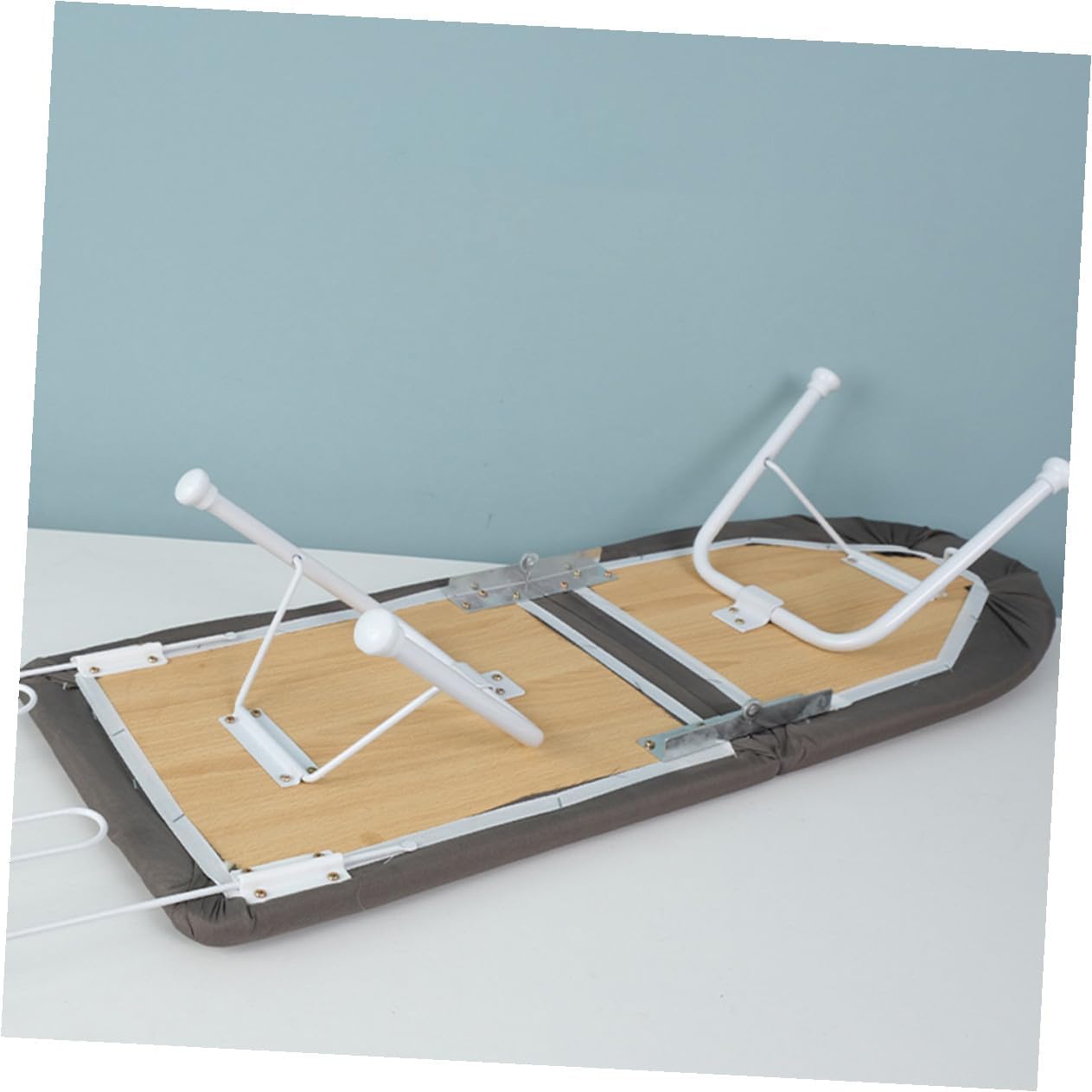 Portable Mini Folding Ironing Board with Heat-Resistant Cover Compact Tabletop Ironing Rack for Home and Travel Small Space-Saving