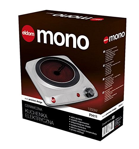 eldom, PH11 Verwarmingsplaat met traploze temperatuurregeling, geschikt voor camping, kantoor en keuken… - Image 4